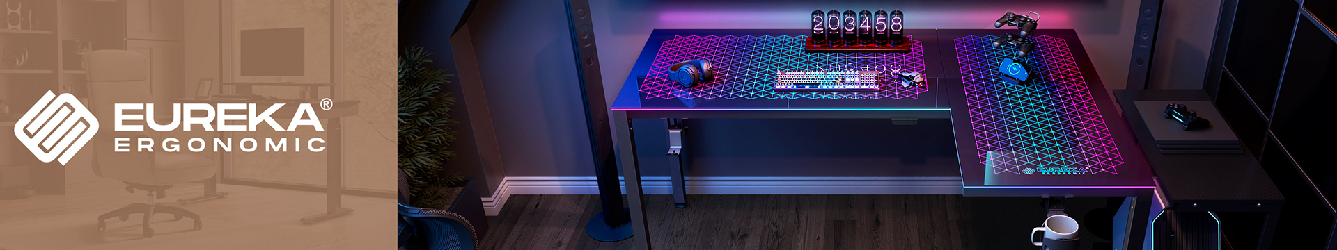 Glass Gaming Desk