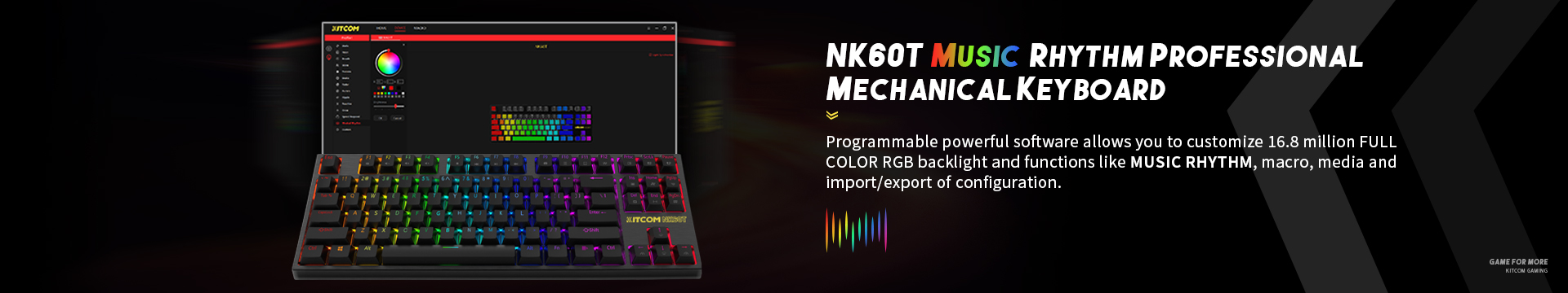 NK60T Music Rhythm Mechanical Keyboard