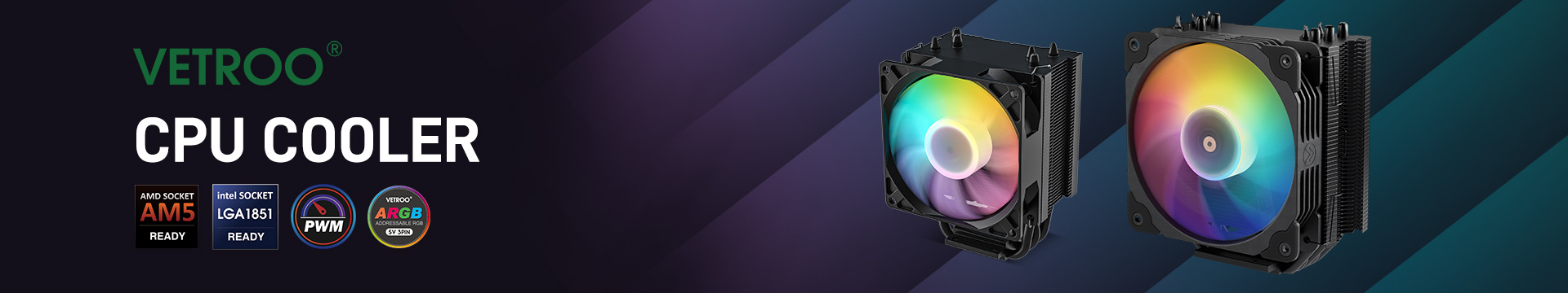 Vetroo CPU Cooler