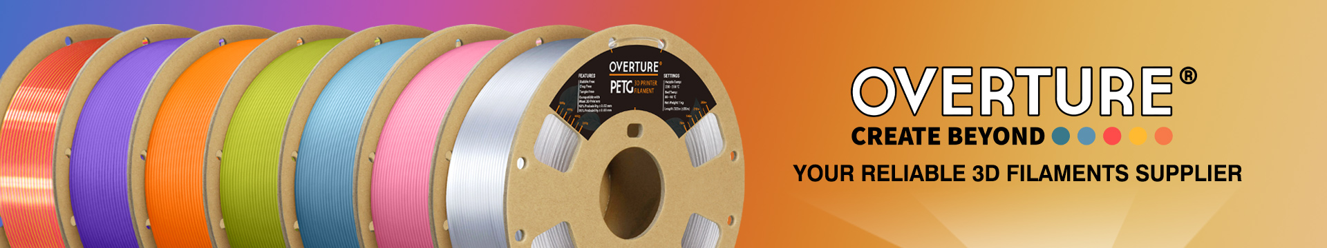 Overture OVERTURE PLA Plus (PLA+) Filament 1.75mm PLA Professional  Toughness Enhanced PLA Roll, Cardboard Spool, Premium PLA 2kg(4.4lbs)