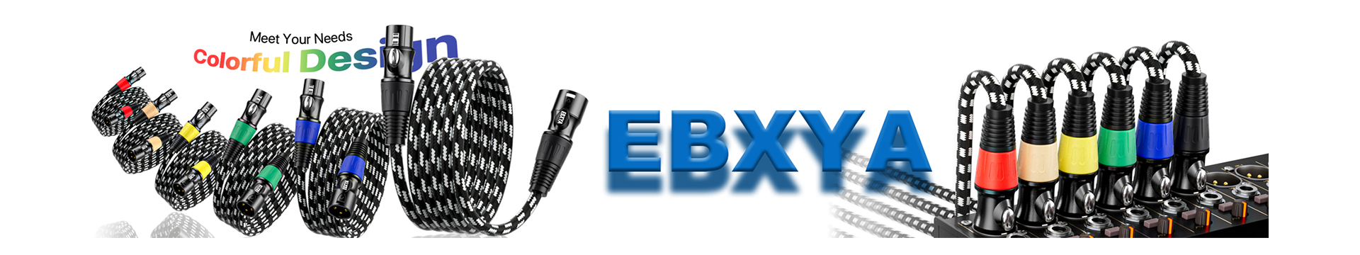 XLR cables are designed with different color codes