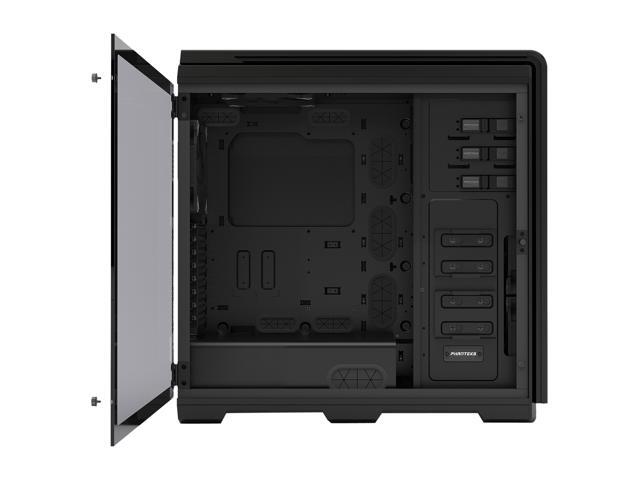 Phanteks Enthoo Luxe PH-ES614LTG_BK Black Aluminum Faceplates Tempered Glass Panel Steel Chassis ATX Full Tower Computer ...