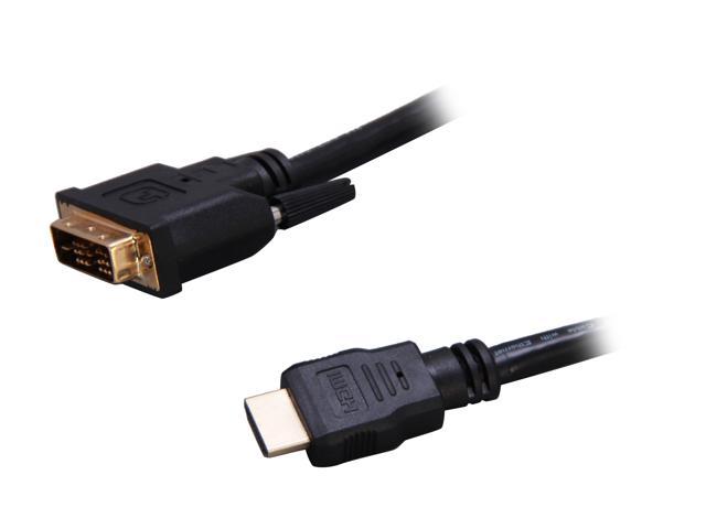 StarTech HDMIDVIMM6 HDMI to DVI Cable - 6 ft. / 2m - HDMI to DVI-D ...