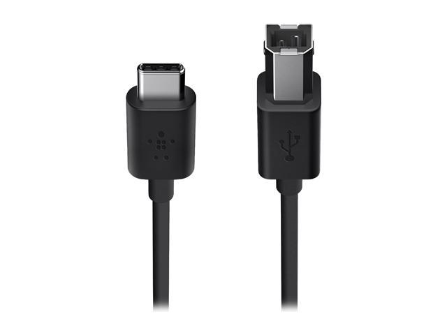 Belkin 2.0 USB-C To USB-B Printer Cable, Works With Google Chromebook ...