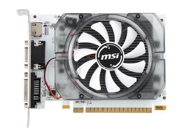 MSI GeForce GT 730 DirectX 12 N730-2GD3V3 2GB 128-Bit DDR3 PCI Express 2.0 HDCP 