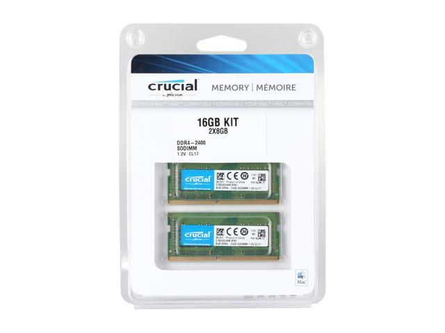 Crucial 32gb pc4-19200 260-pin ddr4 sdram sodimm kit for mac os