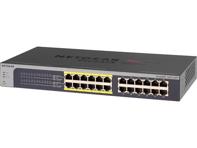 with network poe switch ProSAFE 24 Port Gigabit NETGEAR Web (Plus PoE Managed