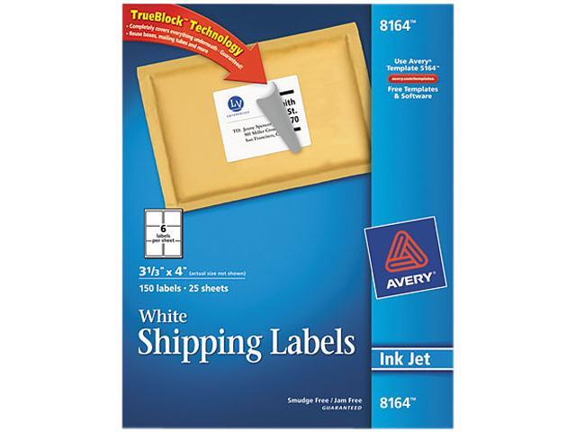 avery 8164 shipping labels with trueblock technology 3 1 3 x 4