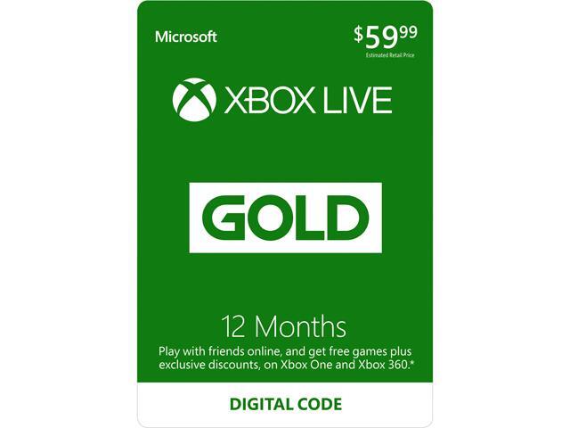 Microsoft Xbox LIVE 12 Month Gold Membership