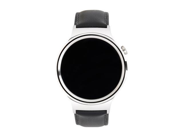 huawei stainless steel with leather strap smartwatch