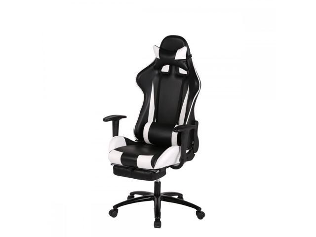 BestMassage RC1 Gaming High-Back Computer Chair Ergonomic Design Racing Chair - White